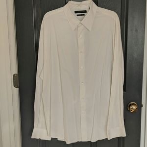 White striped Axist men's dress shirt xxl